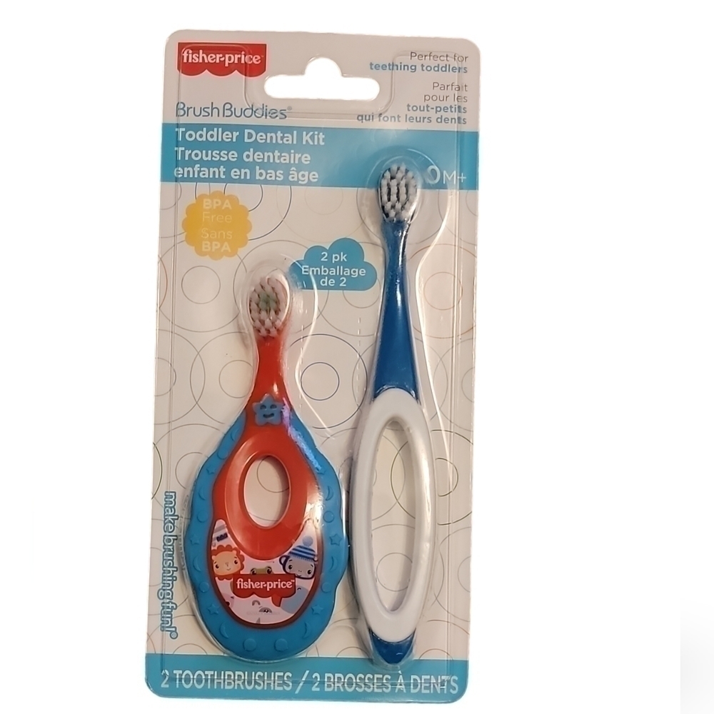 5/$25 Fisher-Price Brush Buddies Toddler Dental Kit. Tooth brush New! Teething
